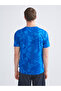 Xside Active Navy Blue Crew Neck Printed Men's Fan T-Shirt - 4