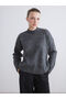 Özmarka New Season Crew Neck Embroidered Women's Knitwear Sweater