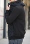 Manfokt Three Thread Raised Detail Hidden Hooded Men's Sweatshirt - 5