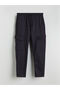 Anthracite Slim Fit Men's Cargo Pants
