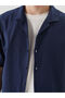 Nevavm Comfortable Fit Resort Collar Short Sleeve Men's Shirt with Difference - 6