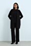 طقم تريكو أساسي ثلاثي القطع باللون الأسود