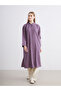 Alita City Lcw Modest Purple Oversize Modal Blended Women's Shirt Tunic with a Difference - 2