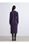 Peak New Season Half Turtleneck Slit Knit Dress - 4