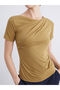 Peak New Season Crew Neck Drawstring Modal Blend Blouse - 3
