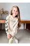 Butterfly Printed Hooded Girls' Sweatshirt Set