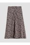 Alita City Lcw Modest Brown Leopard Women's Skirt with a Difference - 6