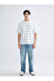 Xside Blue Crew Neck Printed Combed Cotton Men's T-Shirt - 2