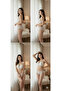 Bra Panty Underwear Set Unpadded Push-Up Lace Brode Adjustable Straps Top and Bottom Set - 3
