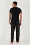 Cotton Regular Fit Regular Waist Straight Leg Pajama Bottoms with Pockets Men's Pajama Bottoms 6574003 - 6