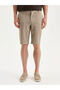 Beige Standard Fit Men's Shorts - 2