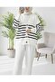 Double Pocket Striped Buttoned Cardigan - 3