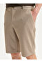 Beige Standard Fit Men's Shorts - 3