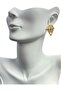 Gold Stone Leyla Serenay Steel Earrings - 3