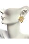 Gold Stone Leyla Serenay Steel Earrings - 2