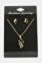 Ds-Derin Dragonfly Zircon Stone Set Necklace-Black - 2