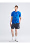Xside Active Black Standard Fit Printed Men's Fan Shorts