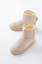 Beige Suede Fur Lined Orthopedic Non-Slip Sole Children's Winter Boots - 2