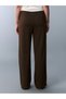 Lcw Teen Brown Elastic Waist Young Girls' Sweatpants - 4