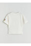 Crew Neck Printed Girl's T-Shirt - 3