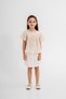 Girl's 2-Piece Set, Embroidered Blouse and Belted Gabardine Skirt - 3