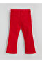 Lcw Kids Red Yebu Slim Fit Basic Girl's Pants - 4