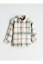 Ecru Plaid Baby Boy Shirt and Pants 2-Piece Set - 4