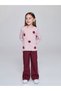 Alita City Lcw Kids Pink Camisole Patterned Tight & Slim Long Sleeve Girl's T-Shirt with a Difference - 2