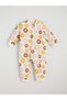 1.6 Tog Crew Neck Long Sleeve Floral Print Baby Girl Romper - 2