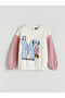 Crew Neck Minnie Mouse Printed Girls Sweatshirt and Sweatpants - 4