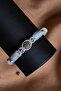 Certified Chalcedony-Hematite Natural Stone Macrame Adjustable Bracelet with Zircon Apparatus - 5