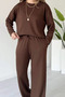 Women's Crew Neck Long Sleeve Modal Set 1109 - 2
