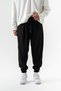 Ribbed Waist and Leg Elasticated Pleated Baggy Pants - 2