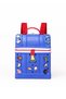 Mini EVA Rubber Tote Bag with Charms | Cute Beach Bag for Kids (Girls & Boys) - (Blue)