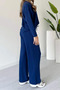 Women's Crew Neck Long Sleeve Modal Set 1109 - 5