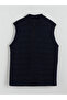 Navy Blue Boy's Knitwear Cardigan