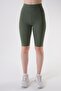 705 Green Color Recovery and Extra Stretch Effect Normal Waist Leggings - 4