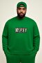 3 Yarn Combed Cotton Money Printed Large Size Unisex Sweatshirt