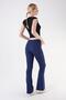 486 Navy Blue Color Recovery and Extra Stretch Effect Normal Waist Spanish Leggings - 4