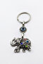 Antique Shiny Stone Elephant Figurine Keychain, Gift Bag Ornament - 5