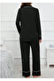 Shirt Collar Button-Front Long Sleeve Relaxed Fit Maternity and Postpartum Pajama Set - 4