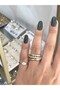 Multi-Model Stone Detailed Ring Ring - 2
