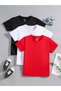 Printless Simple 3-Piece Set Single T-Shirt