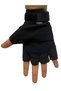 Tactical Outdoor Cut Fingerless Gloves Soldier Police Sportsman Cyclist Black Bone Gloves - 4
