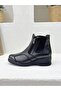Dude 25652 Two-Sided Zippered Elastic Orthopedic Genuine Leather Boots - 3