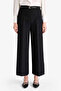 Culotte High Waist Straight Leg Black Women's Trousers E7242Ax/Bk81 - 5