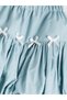 Özmarka New Season Elastic Waist Bow Detail Balloon Skirt for Young Girls - 7