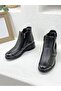 Dude 25652 Two-Sided Zippered Elastic Orthopedic Genuine Leather Boots - 4