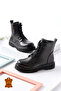 Genuine Leather Sewn to Orthopedic Sole Waterproof Keeps Warm Unisex Children's Daily Boots - 2