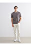 Rmz Gi̇yi̇m Farkiyla Zero Roba Collar Combed Cotton Men's T-Shirt - 3